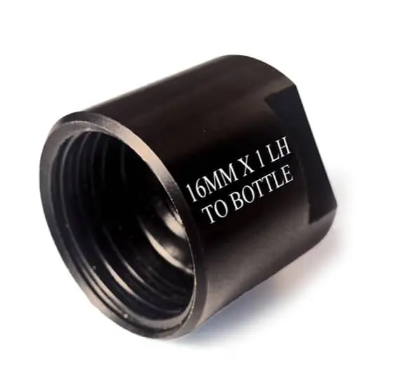 16mm x 1 LH to Bottle Thread Adapter-0