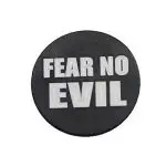 Fear No Evil Oversized Magazine Button-0