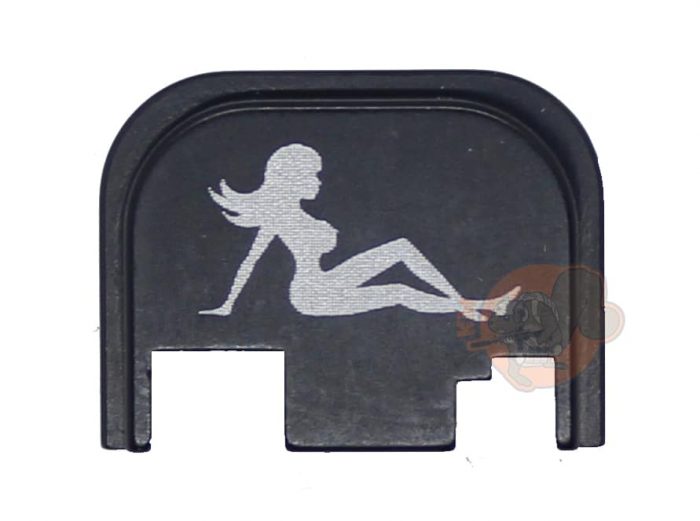 Stripper Trucker Girl Engraved Glock Back Plate (Full Size/G42/G43)-0