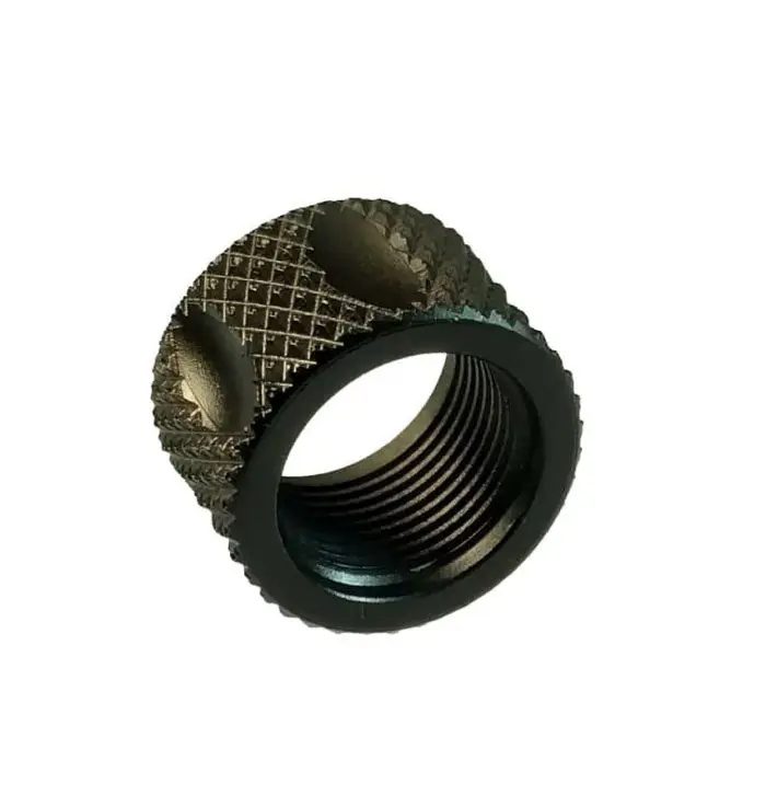 1/2x28 Knurled Fluted Thread Protector for Glocks-0